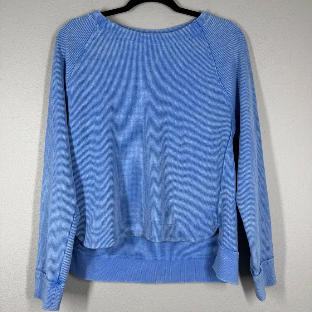 Sunnyside By Sundry Matching Long Sleeve & Pants Set Waffle Knit Oversized Large